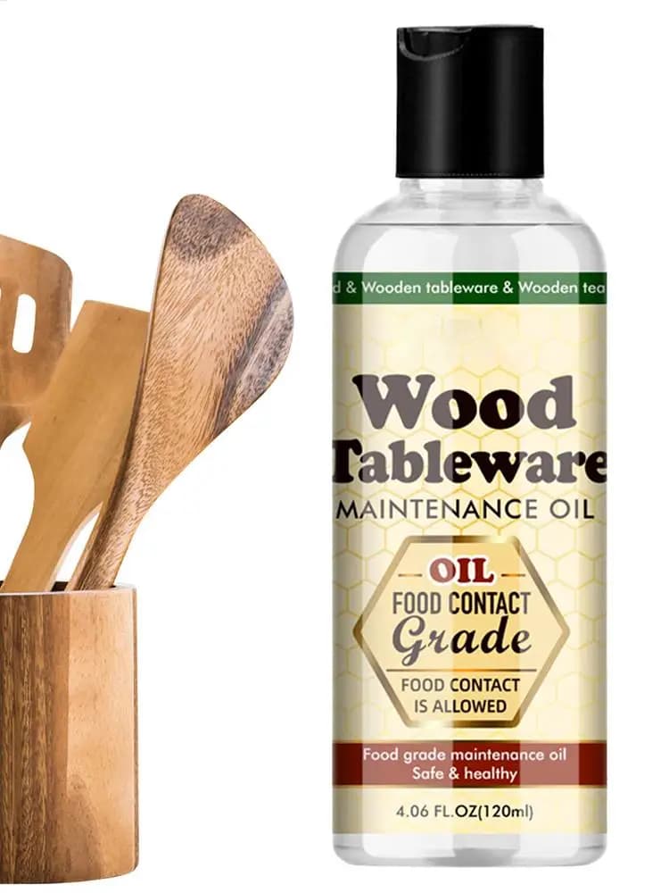 Planche à découper en bois, huile de revitalisant pour service à thé, huile d'entretien du bois pour meubles en bois, vaisselle, planches à découper 120ml