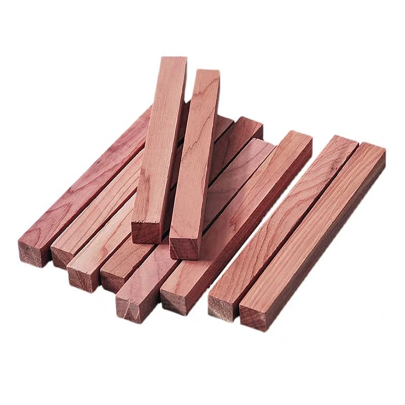 Bâtons de cèdre blocs de cèdre rouge pour le rangement de placard, tiroirs de placards de garde-robe sans traitement de matériaux, impregnation mixte