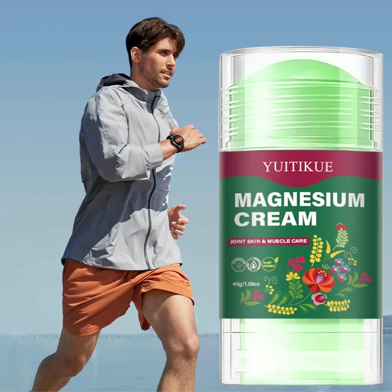 Crème de magnésium multi-usage YUITIKUE, apaise les muscles et les articulations, hydrate la peau avec des extraits botaniques de romarin et de lavande