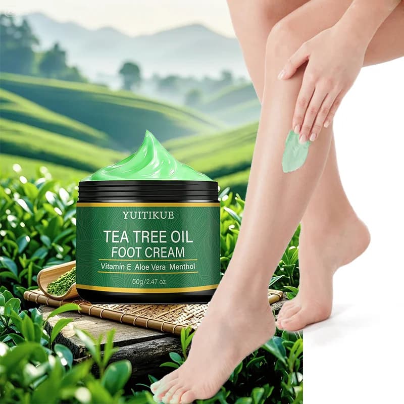 Crème pour les pieds à l'huile d'arbre à thé YUITIKUE | Avec vitamine E