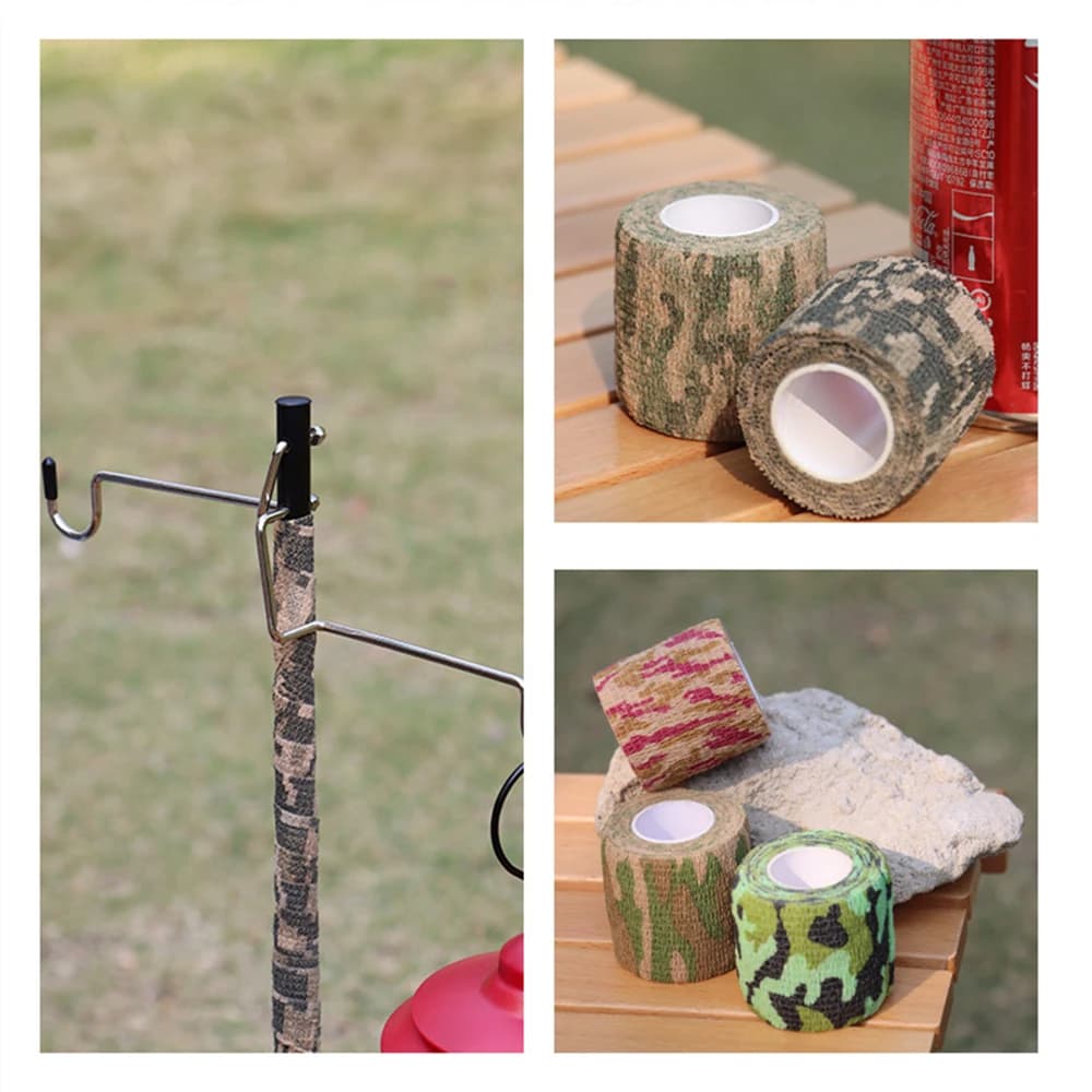 1 rouleau U Pick 4.5m * 5cm imperméable en plein air Camouflage randonnée Camping chasse