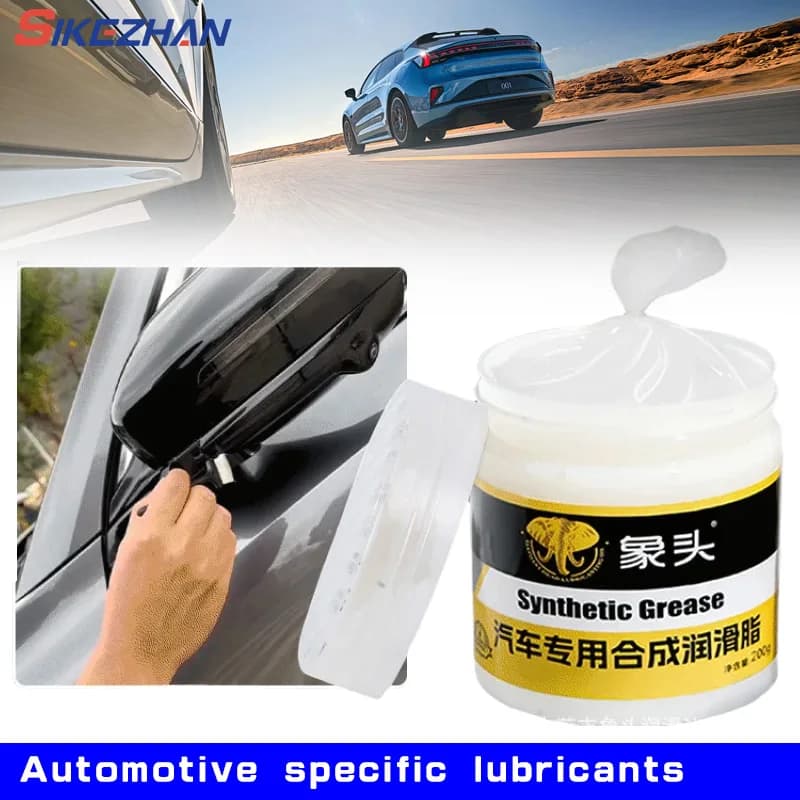 Graisse synthétique de haute qualité pour l'entretien de la voiture, graisse automatique pour toit ouvrant de voiture, graisse synthétique blanche, huile lubrifiante pour porte anormale