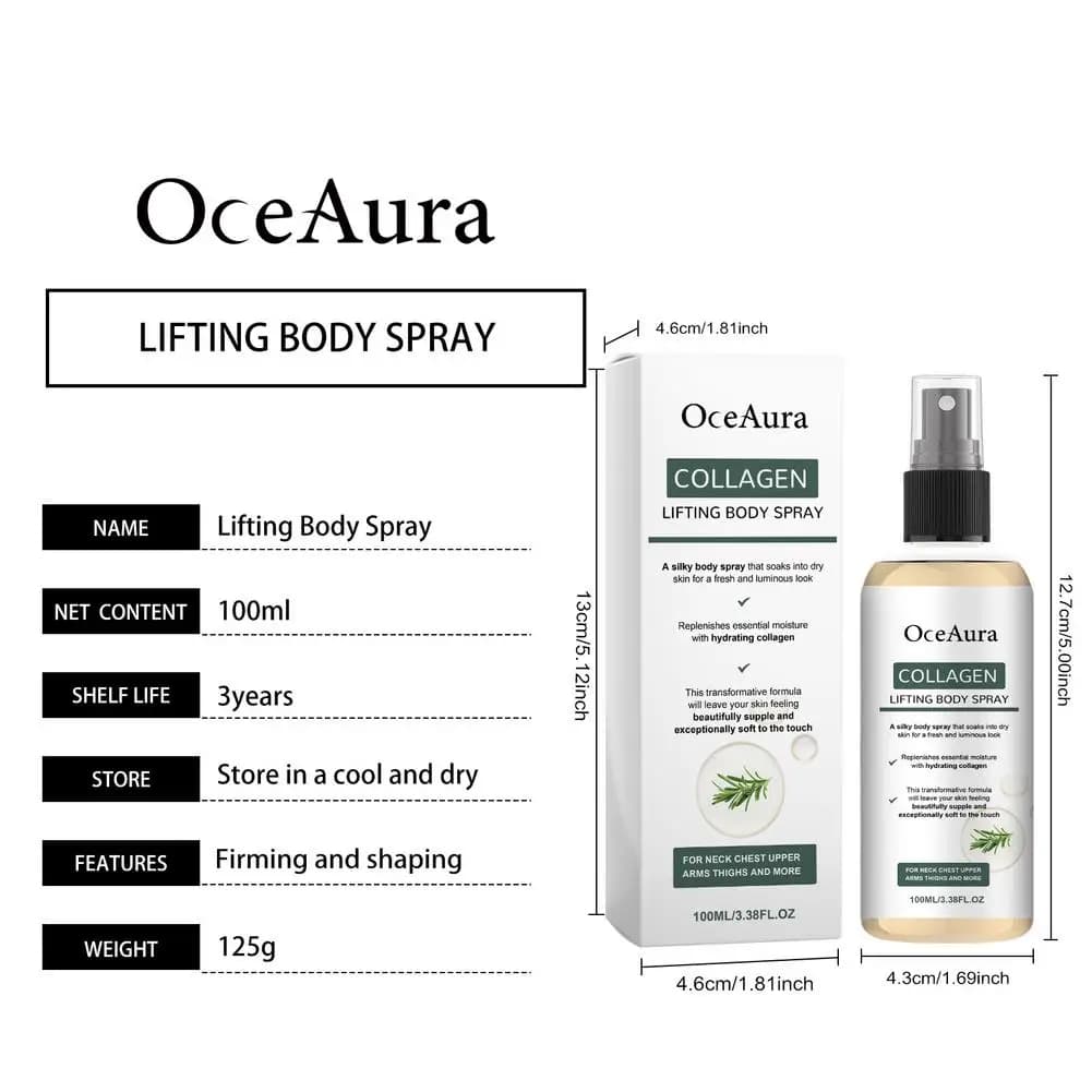 Spray corporel liftant au collagène OceAura 100 ml
