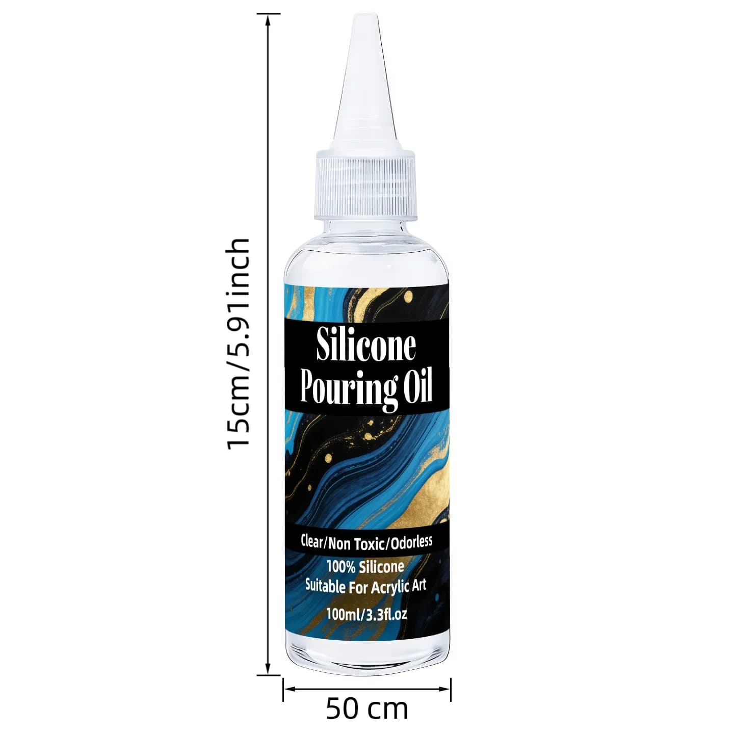 Huile de Coulée en Silicone - Medium Transparent pour Création de Cellules - Approuvé par les Artisans de Fluid Art