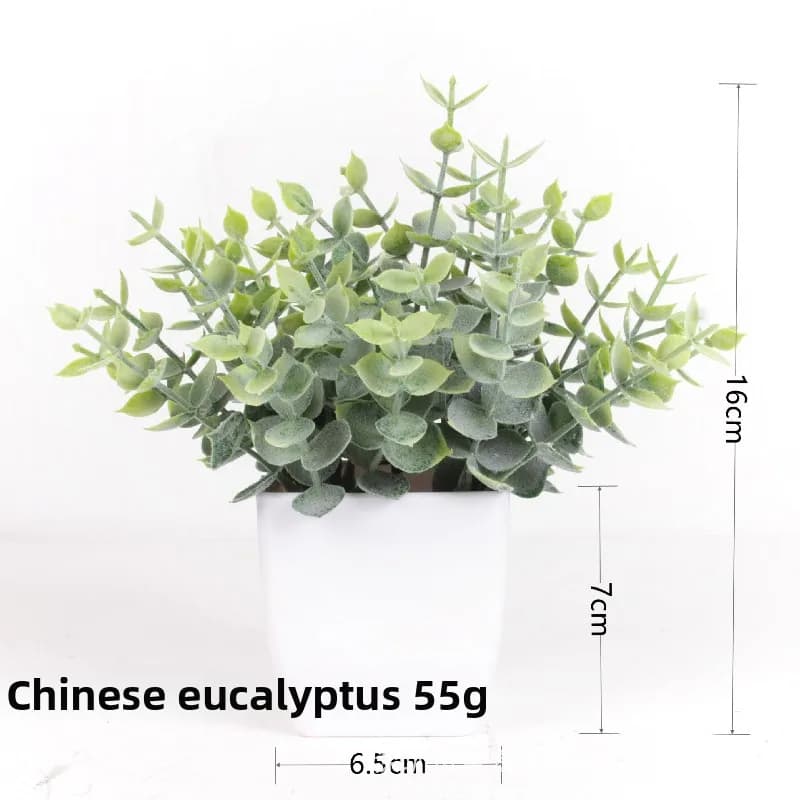 Plante artificielle en Pot Miniature d'eucalyptus