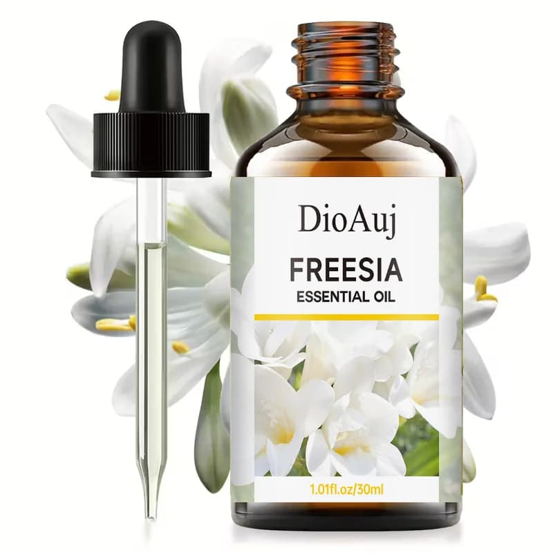 Huile essentielle de Freesia - parfum floral longue durée, hydrate et hydrate la peau, apaise et déteste l'esprit et le corps,
