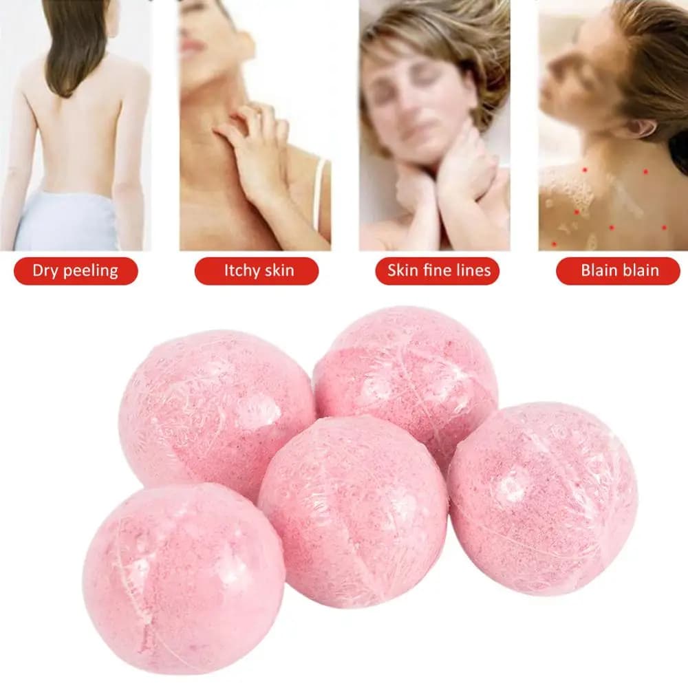 Bombes de bain biologiques naturelles, Mini bombe de Spa pour les pieds, faites à la main, riche en huiles essentielles, hydratant, peau sèche, parfums relaxants, 5 pièces