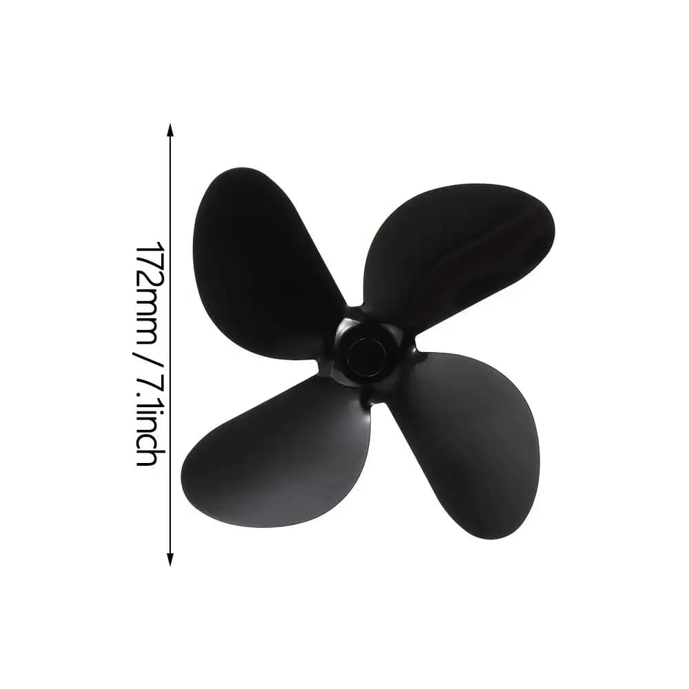 Ventilateur de poêle à bois à 4 pales