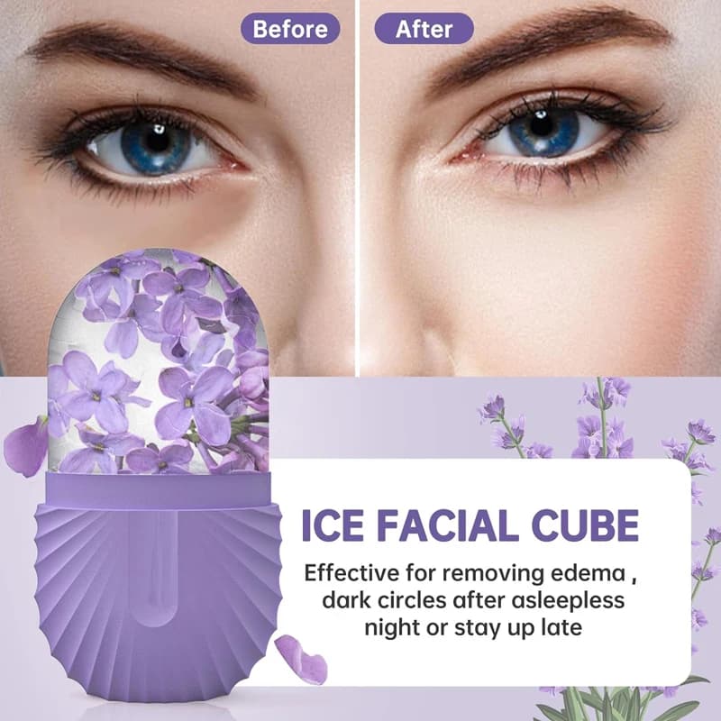Moule à glaçons en silicone pour massage facial