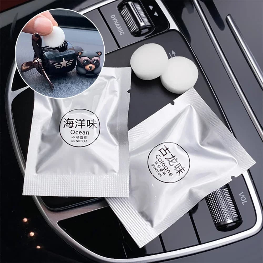 Tablette de remplacement pour désodorisant de voiture, supplément de saveur, tampons parfumés solides, recharge de parfum pour diffuseur de ventilation, purificateur