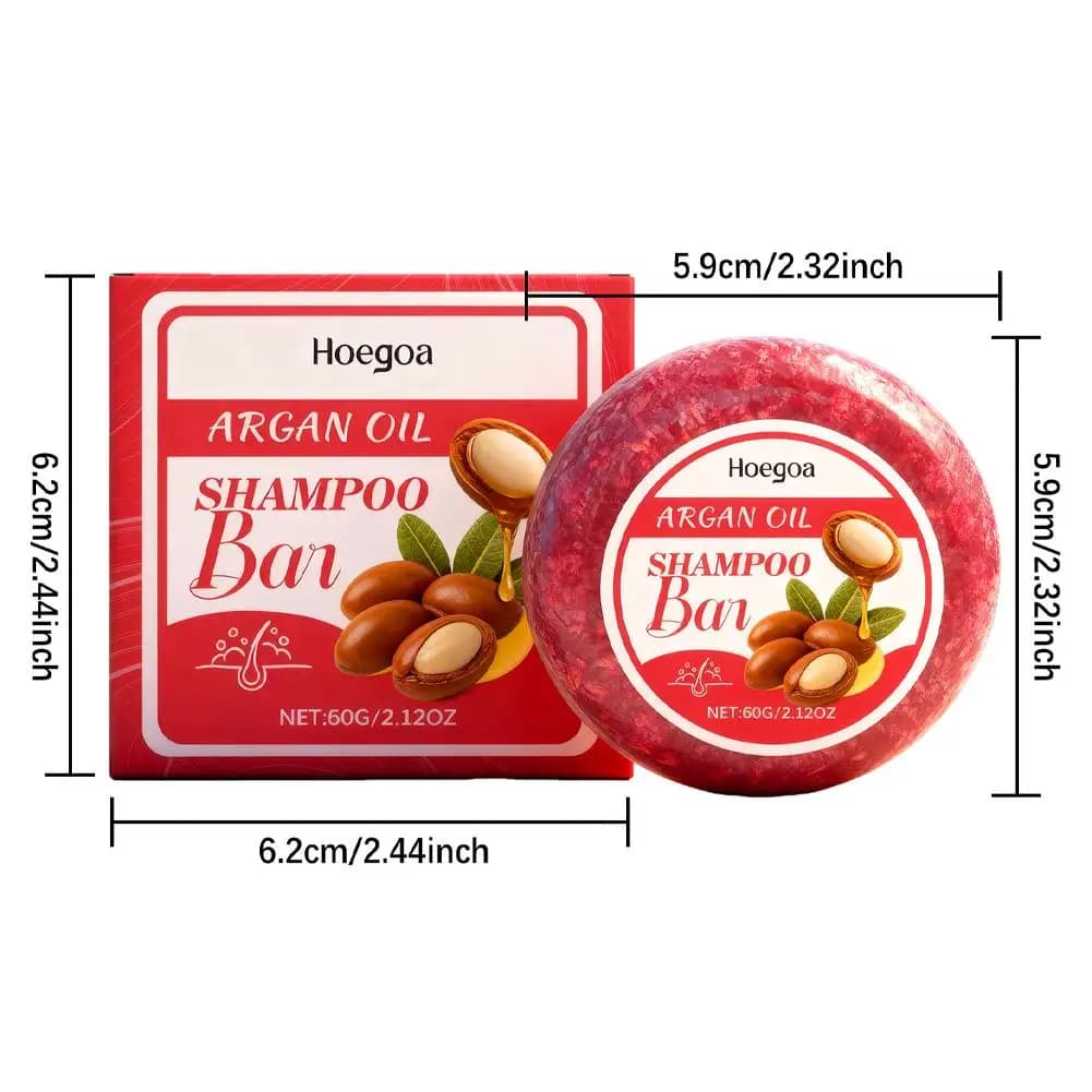 Barre de shampoing solide pour tous types de cheveux, huile de ricin, beurre de karité, hydratant, contrôle des frisottis, réparation des pointes fourchues, soins capillaires, 60g