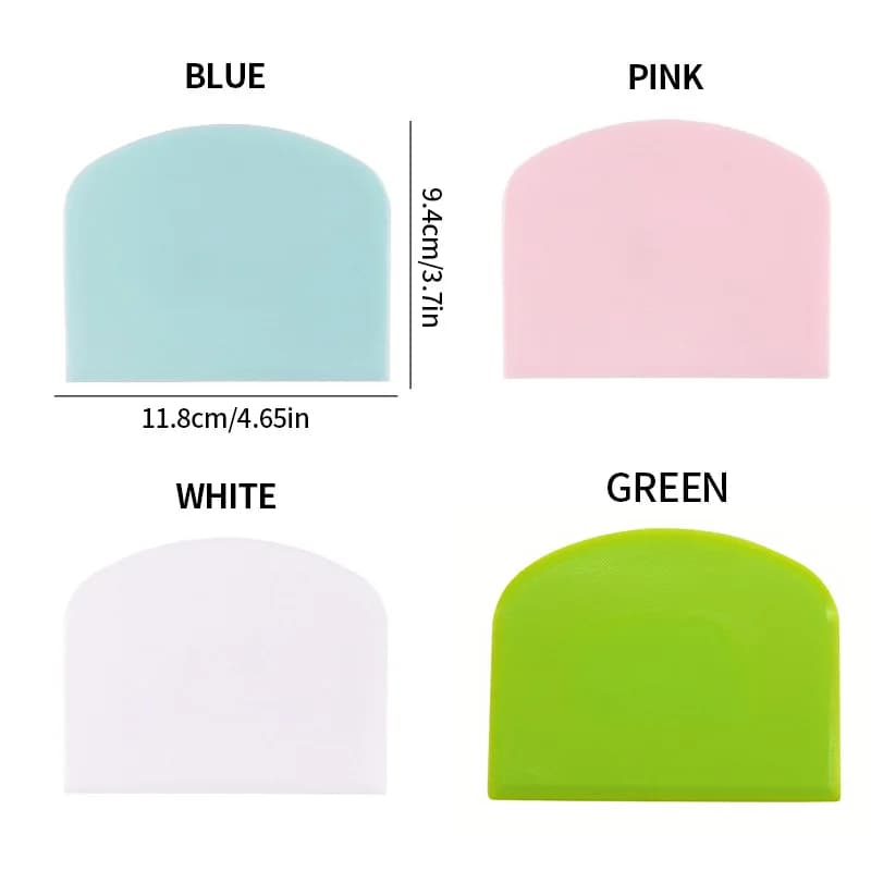 1 spatule à crème à gâteau en plastique, couteau à pâte, grattoir à beurre à bords lisses, outil de cuisson-essentiel pour un usage domestique