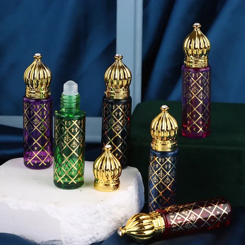 AfricRoller HI-Bouteille en Verre Portable de 8ml, Emballage Coloré, Mini Récipient d'Huile Essentielle, Flcopropriété de sexuellement pour Mélange