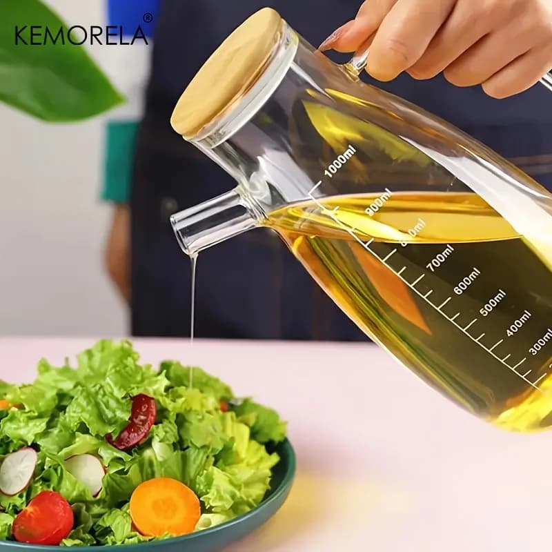 KEMORELA 1PC bouteille d'huile d'olive en verre BPF