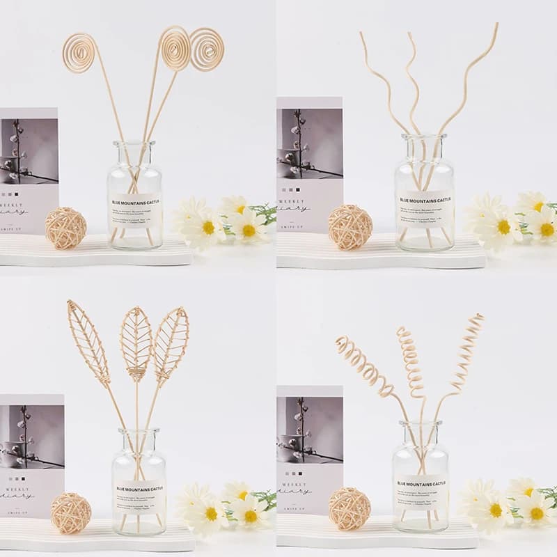 Recharge de bâtons de diffuseur d'aromathérapie, désodorisant, bâtons de rotin, parfum, volatiles d'arôme pour la décoration de la maison, 5 pièces