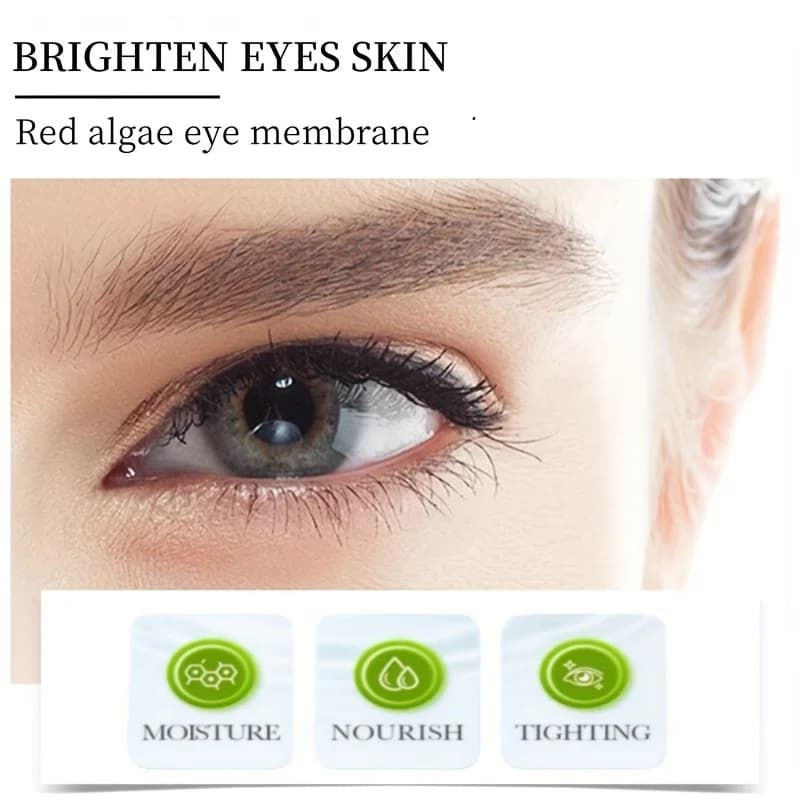 60 pièces de masques pour les yeux aux algues rouges, contenant des extraits d'algues rouges, d'hydratation et d'autres ingrédients