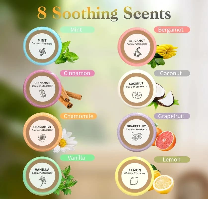 Diffuseurs de vapeur pour douche, cadeaux d'aromathérapie pour elle, avec huile essentielle pour SPA à domicile, soins personnels et relaxation, Saint-Valentin, anniversaire