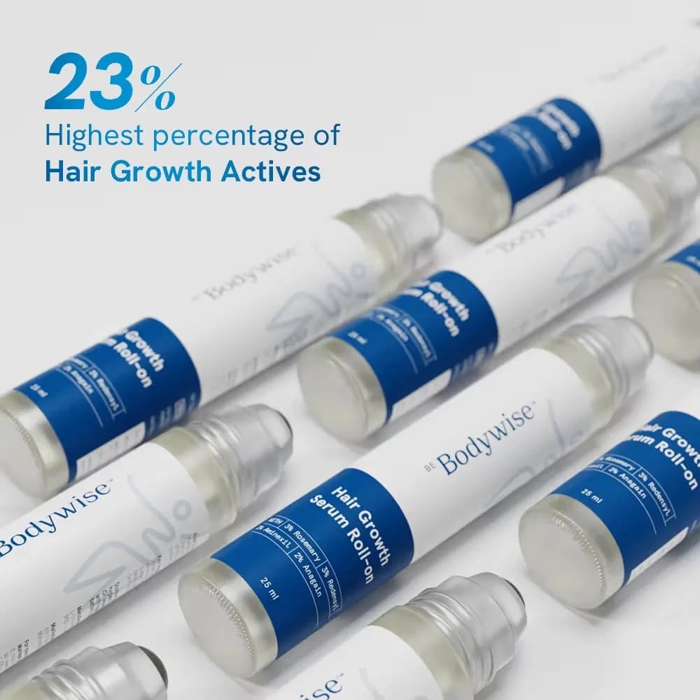 Sérum Anti-chute de cheveux Roll-On 25ml Be Bodywise romarin avancé croissance