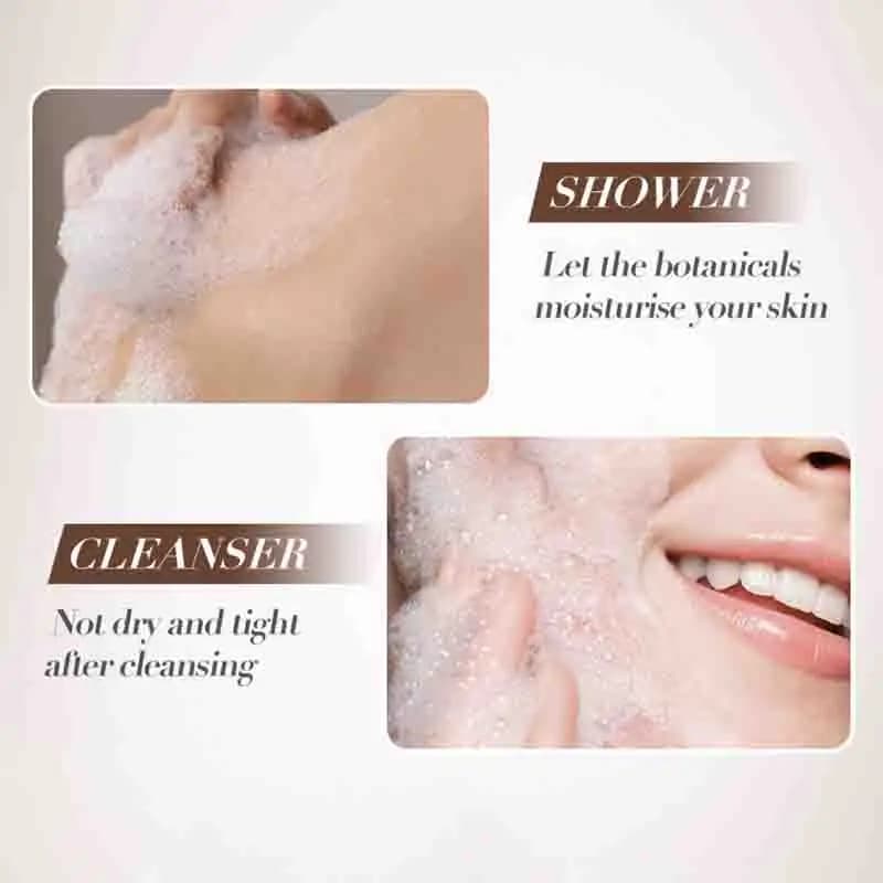 SADOER bois de santal huile essentielle savon pour le visage mousse de lavage du visage nettoyant pour le visage hydratant nettoyage corps savon fait main universel