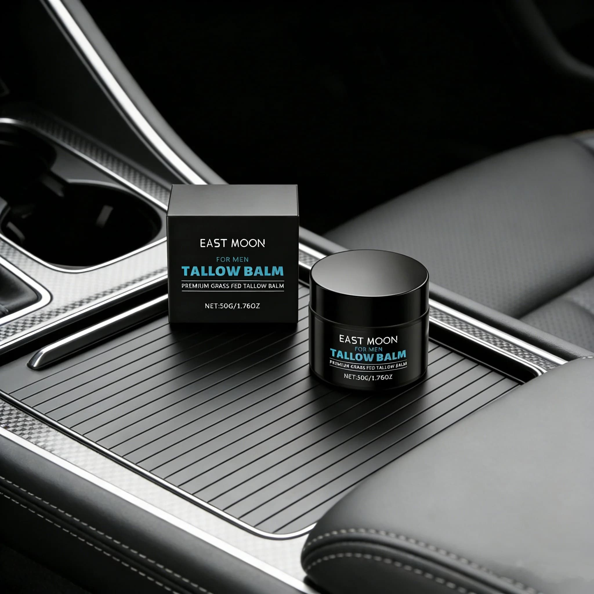 Baume de Soin Visage au Suif pour Homme : Nourrit, Améliore l'Élasticité, Réduit les Rides, Contrôle le Sébum, Peau Éclatante – Crème Hydratante pour le Visage