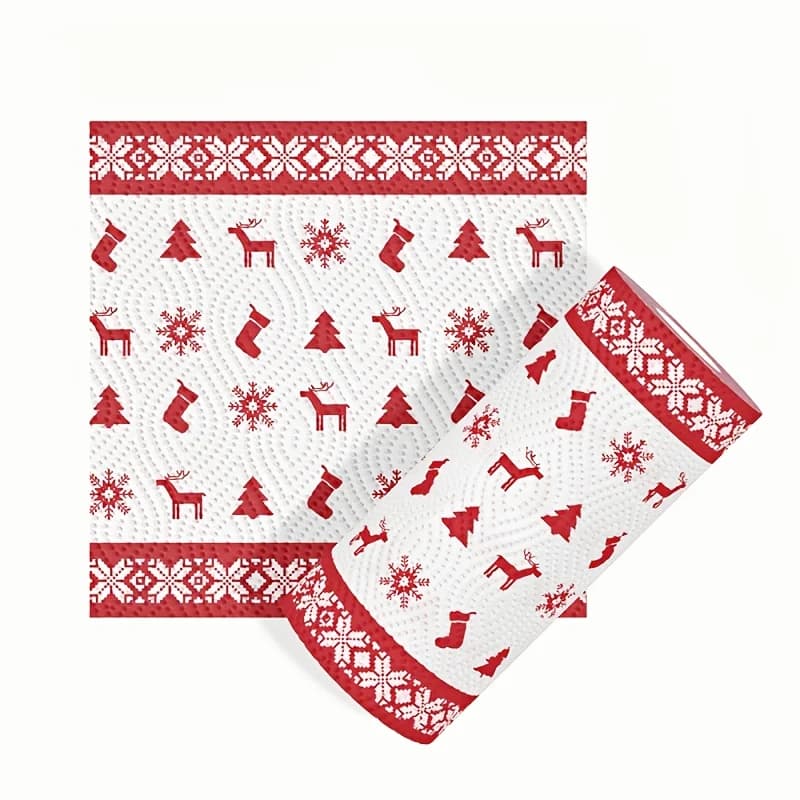 3/1 rouleaux de papier de cuisine de Noël