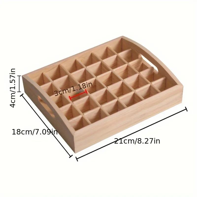 Boîte de stockage d'huiles essentielles, 30 cellules, boîte de stockage enrichie, petite boîte en bois haut de gamme, boîte de stockage d'huiles essentielles portable