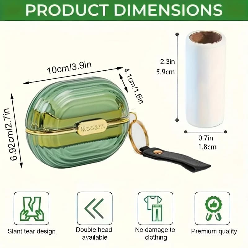 Rouleau à peluches Double face de luxe, Portable et pratique pour organiser les vêtements, adapté aux poils d'animaux et à l'élimination de la poussière, Dus de voyage