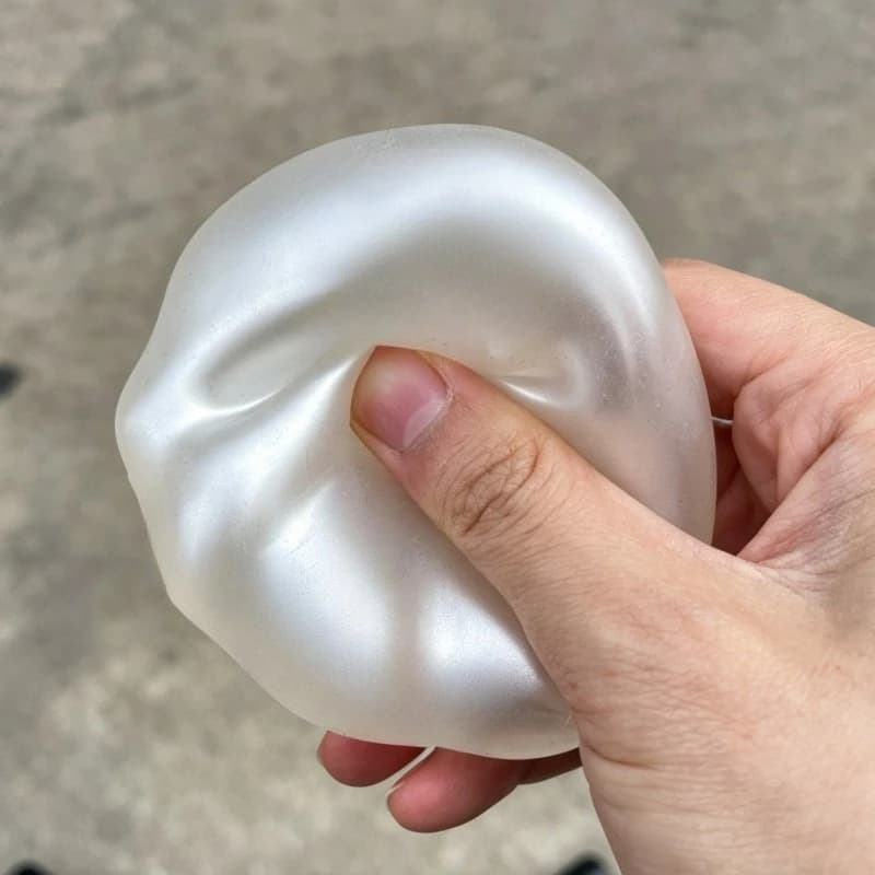 Jouet compressible en forme de perle d'huile de coco, jouet anti-stress moulable, jouet sensoriel à remontée lente pour adultes