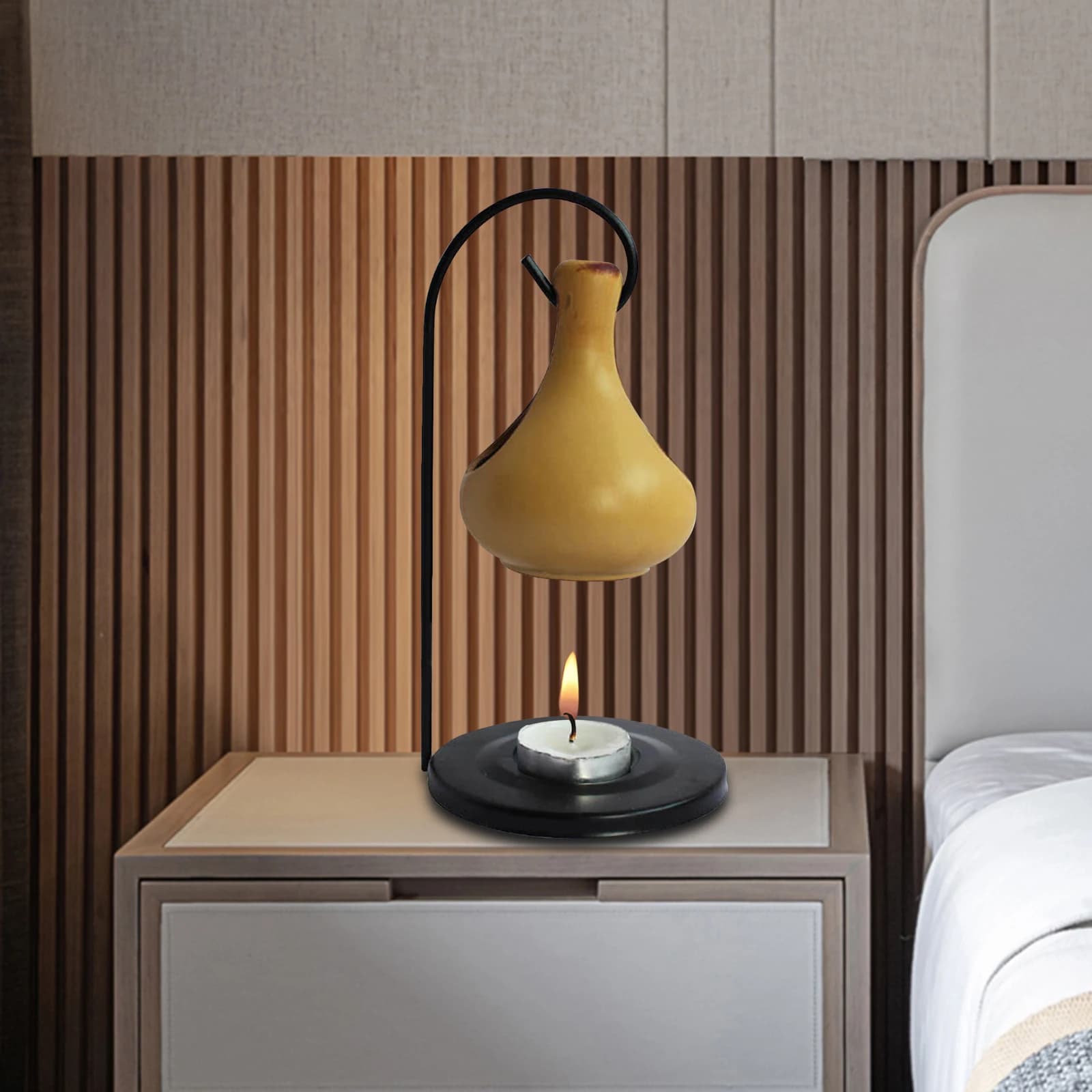 Brûleur d'huile essentielle en céramique, cadeau fondu, chauffe-plat, porte-bougies, diffuseur pour salon, pendaison de crémaillère, décoration de maison