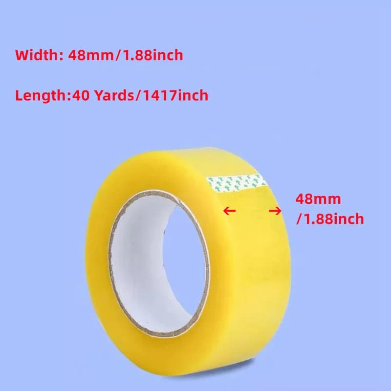 5 rouleaux de ruban d'emballage, 1.889 pouces X 40Yards, ruban de boîte, ruban d'emballage robuste, ruban d'expédition, rouleaux de ruban d'emballage, emballage transparent Ta