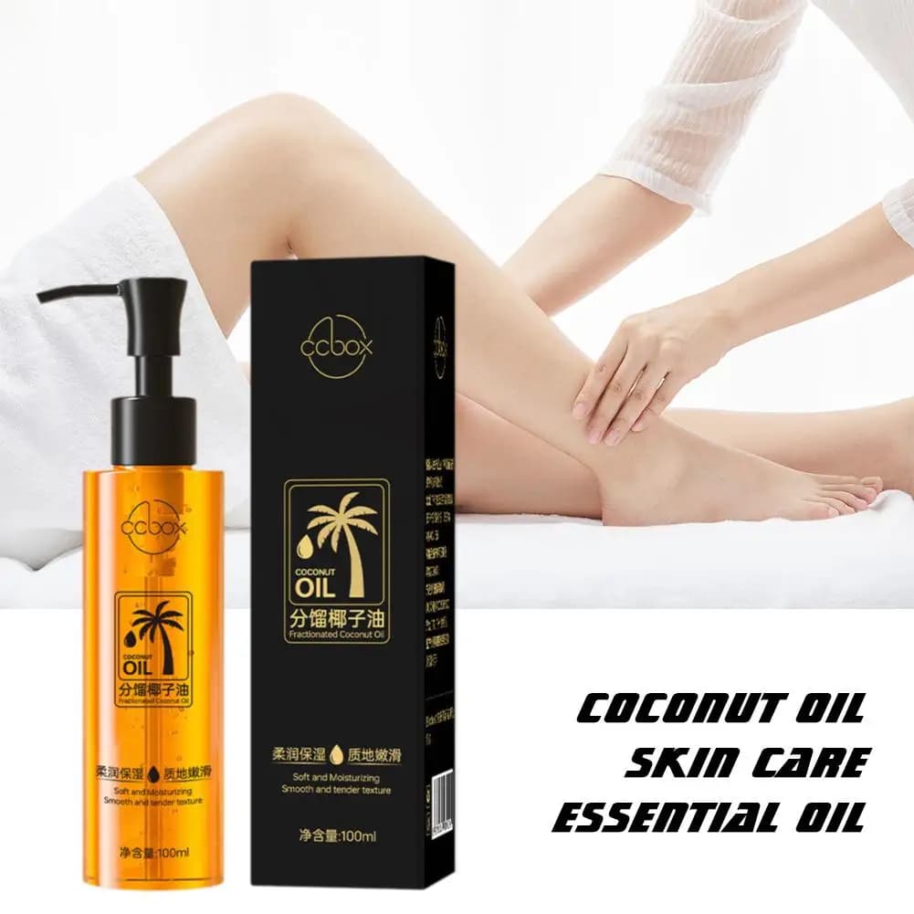 Huile de noix de coco distillée huile essentielle de soin du visage et du corps huile de noix de coco pure pour les soins de la peau huile de noix de coco naturelle produits de beauté