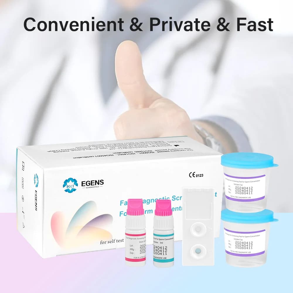 Kit de test de sperme Fertility Home 2 pour hommes | Indiquez le nombre