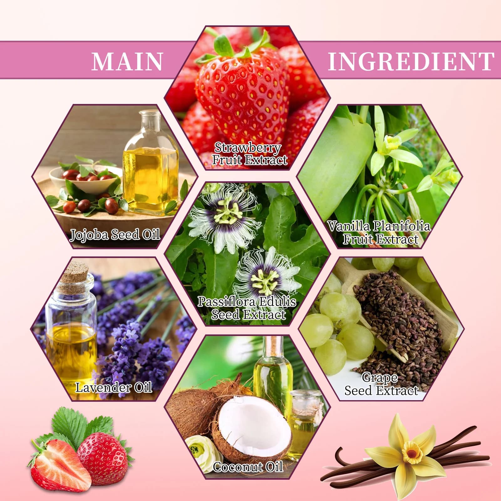Huile après-rasage fraise vanille huile après-rasage vraiment pour une peau lisse hydrate douce Soins de la peau pour femmes, huile de rasage