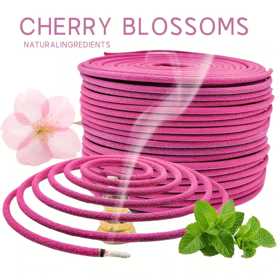 20/40/60/80 pièces d'encens à bobine de Sakura