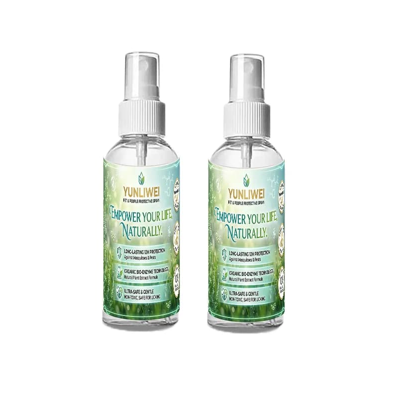YUNLIWEI Spray anti-puces et tiques naturel pour chien, non toxique, à base d'huiles essentielles végétales, répulsif anti-insectes pour animaux de compagnie, protection anti-moustiques pour chiots