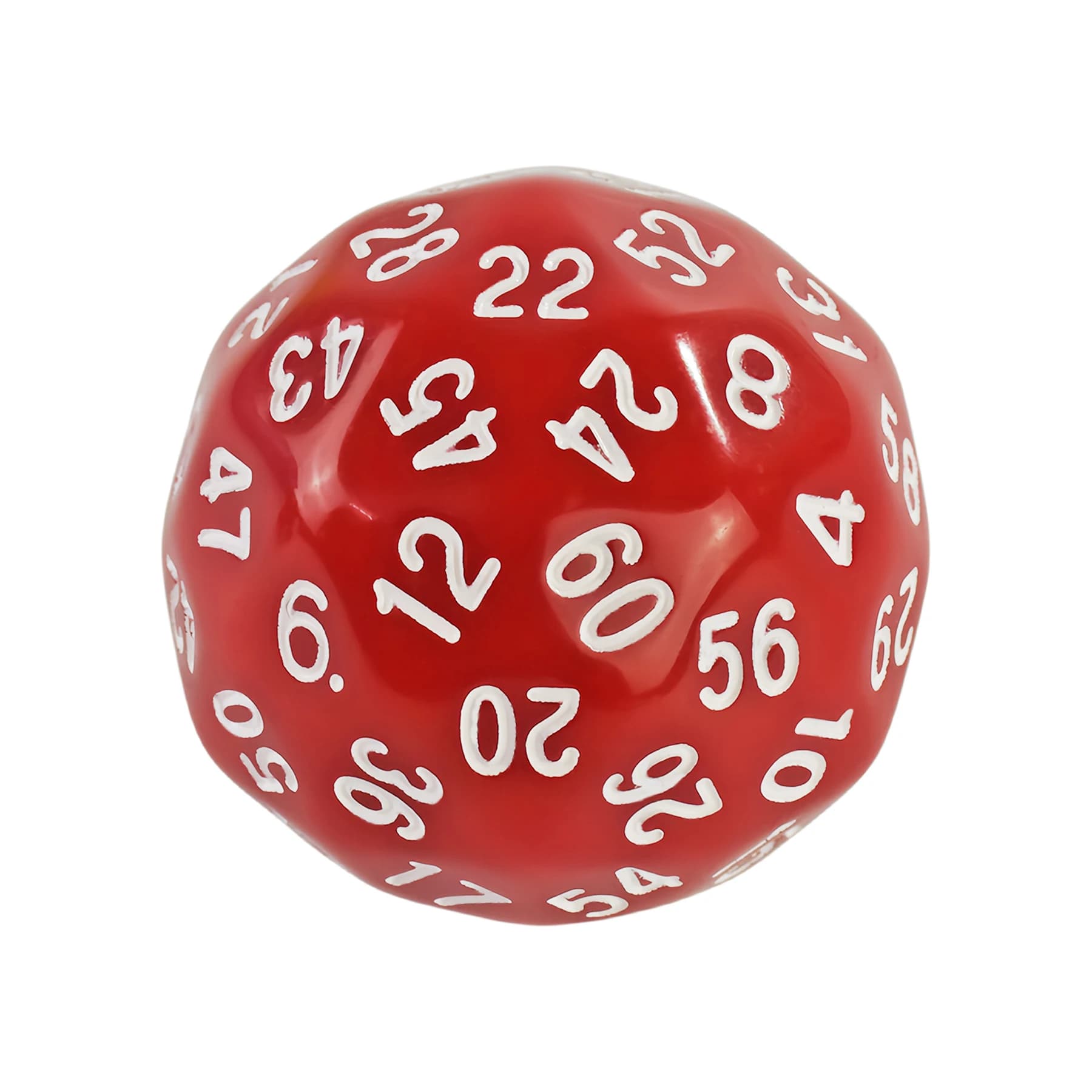 Dés à 60 faces - 1 pièce D60 à bords arrondis pour un lancer confortable