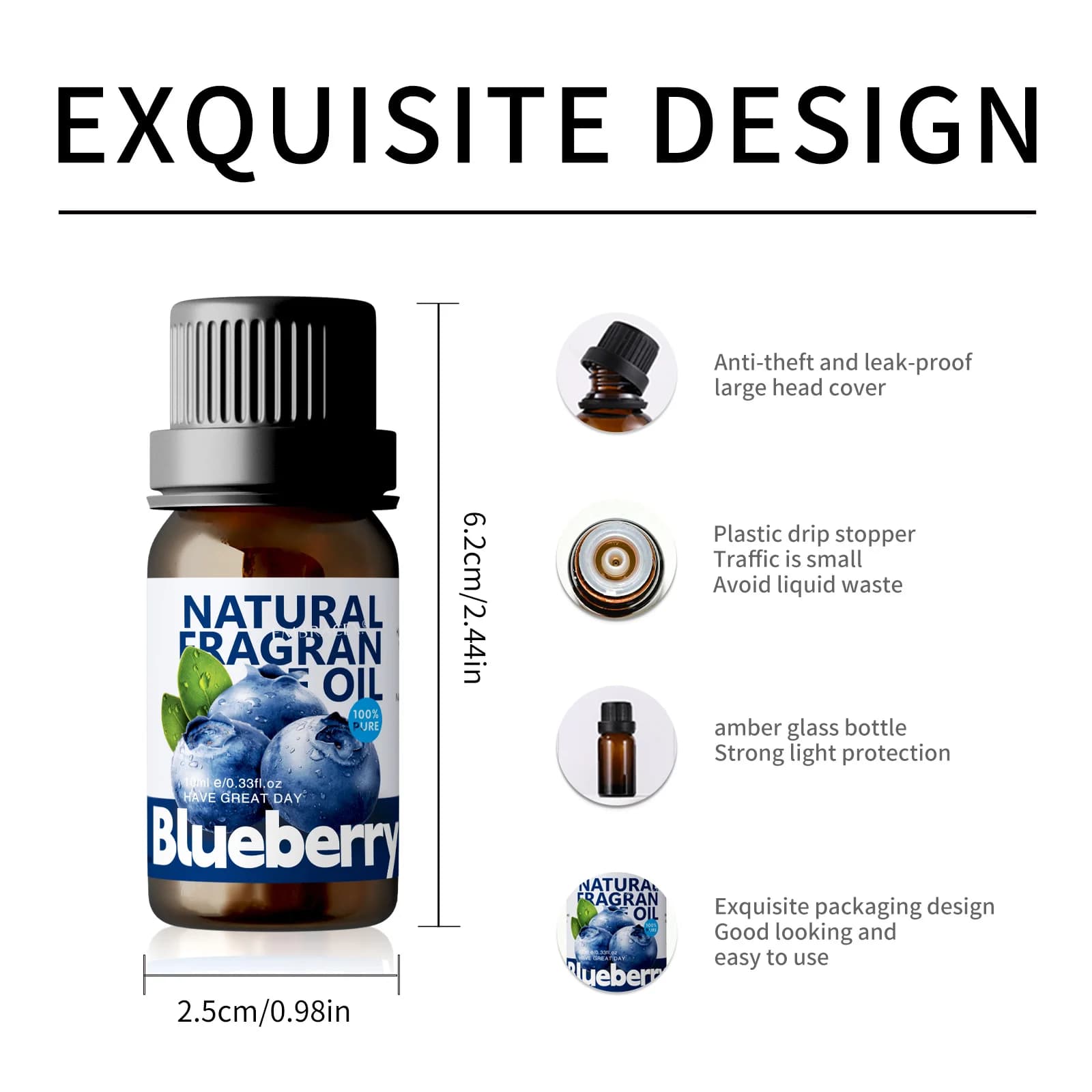 Huiles essentielles de myrtille 10 ml, parfum pour femmes, cadeaux amusants, fabrication de bougies