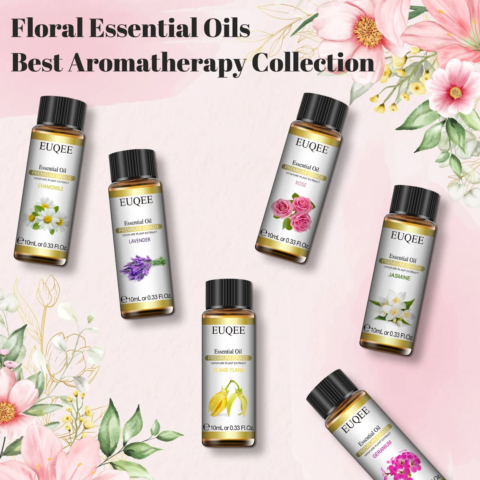 Ensemble de 6 chateaux essentiels floraux HI pour diffuseur