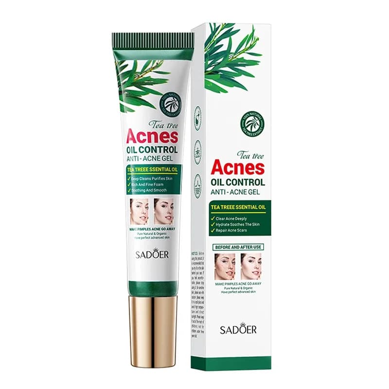 SADOER arbre à thé crème anti-acné soin du visage contrôle de l'huile crème pour le visage crème hydratante hydratante crème pour le visage soins de la peau
