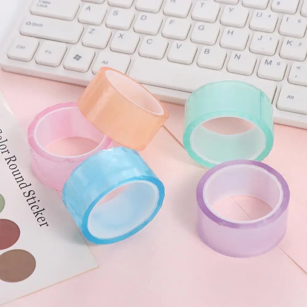 Rubans Adhésifs Colorés pour la Fabrication de Boules Collantes Relaxantes – Rouleaux Adhésifs Colorés pour Bricolage et Artisanat – Rubans Adhésifs pour Fêtes