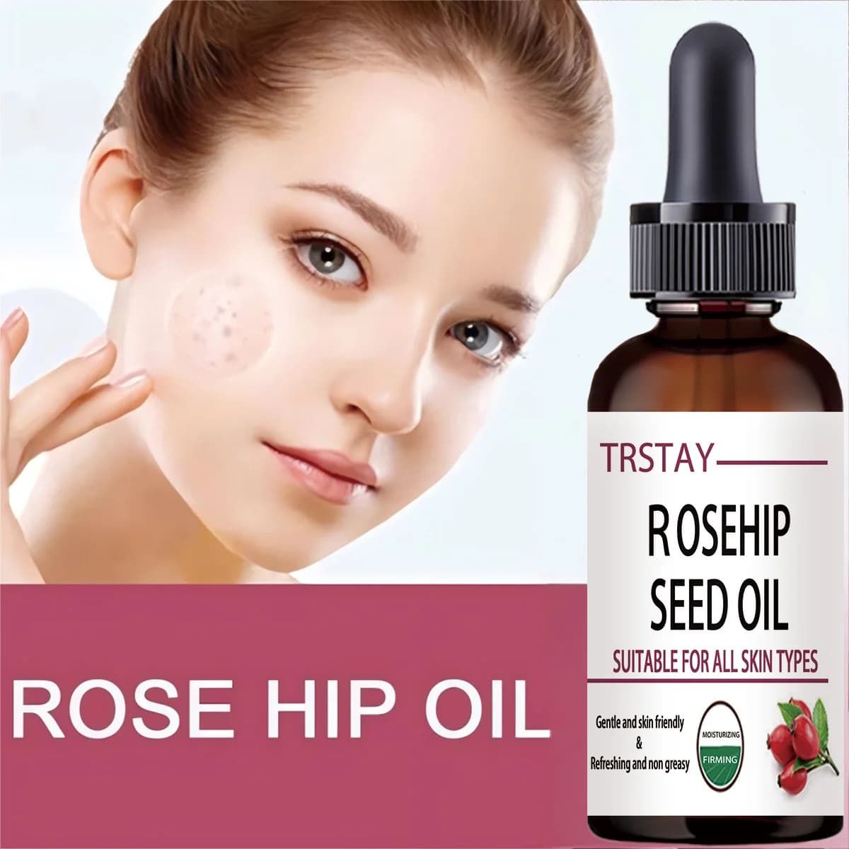 5ML/15ML/30ML/50ML/huiles essentielles pures huile de rose musquée hydratante éclaircir la couleur de la peau
