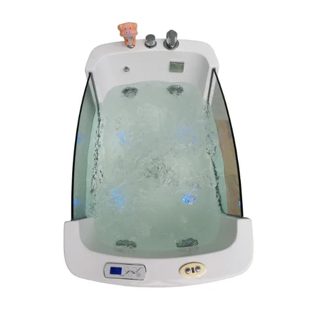 Baignoire de Spa pour animaux de compagnie, ascenseur électrique, pour Salon de toilettage pour animaux de compagnie, baignoire pour chiens avec roues avec Massage Spa