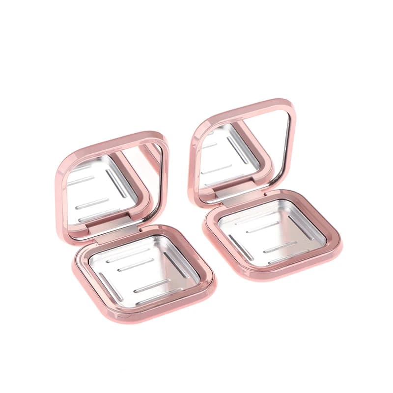 Rose vide boucle magnétique cosmétiques Palette carré fard à paupières