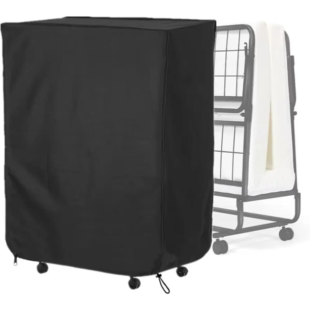 Housse de lit pliant anti-poussière et imperméable, grande housse de lit de camping, facile à mettre et à enlever