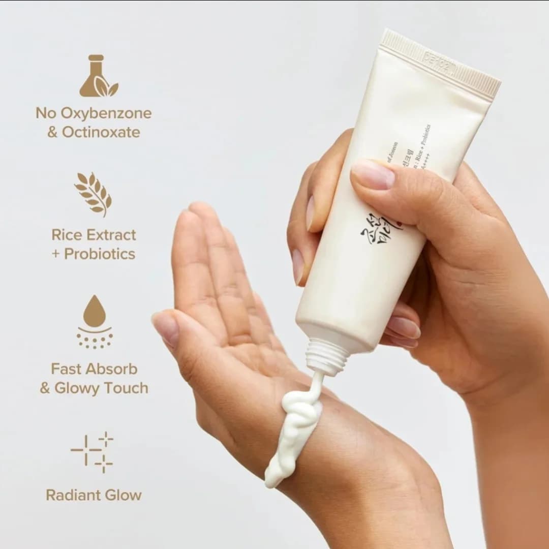 Crème solaire SPF50+ Beauty of Joseon, crème solaire coréenne au riz probiotique, bloqueur solaire, crème pour la peau, anti-UV, protection solaire faciale, hydratant doux, 50 ml