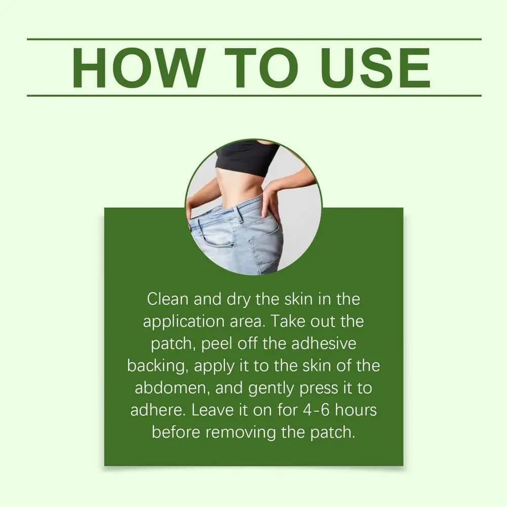 Patch Nano Microneedle 10-en-1 pour la Gestion du Poids et de la Graisse, Soin Corporel Amincissant Ventre Plat, Soutien NAD+ Moringa Berberine AMPK