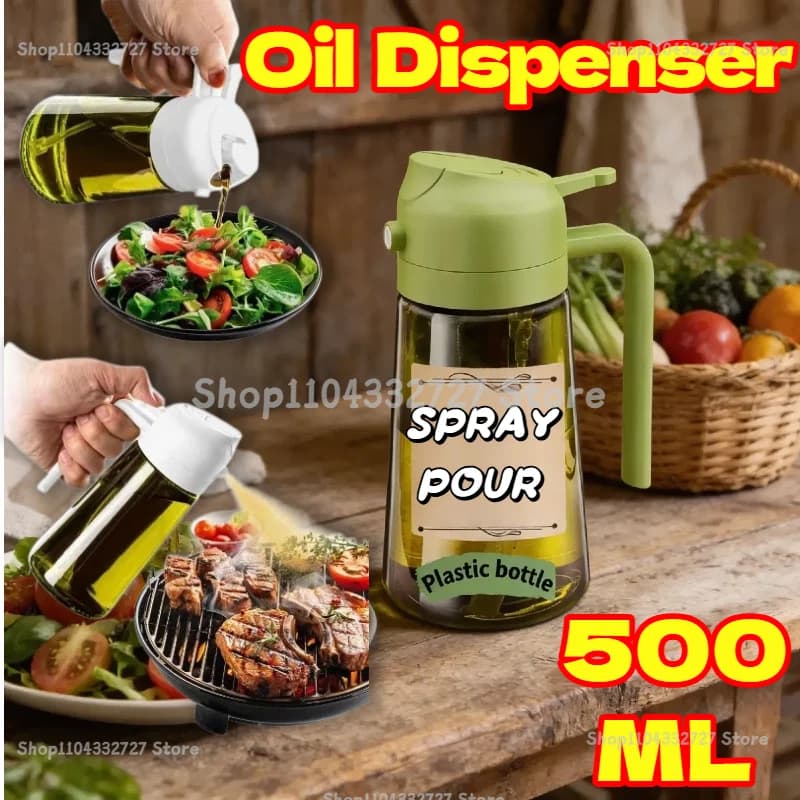 Bouteille d'huile en spray pour la cuisine domestique, huile d'olive en spray pour barbecue, contrôle de la graisse, qualité alimentaire, gadget de cuisine