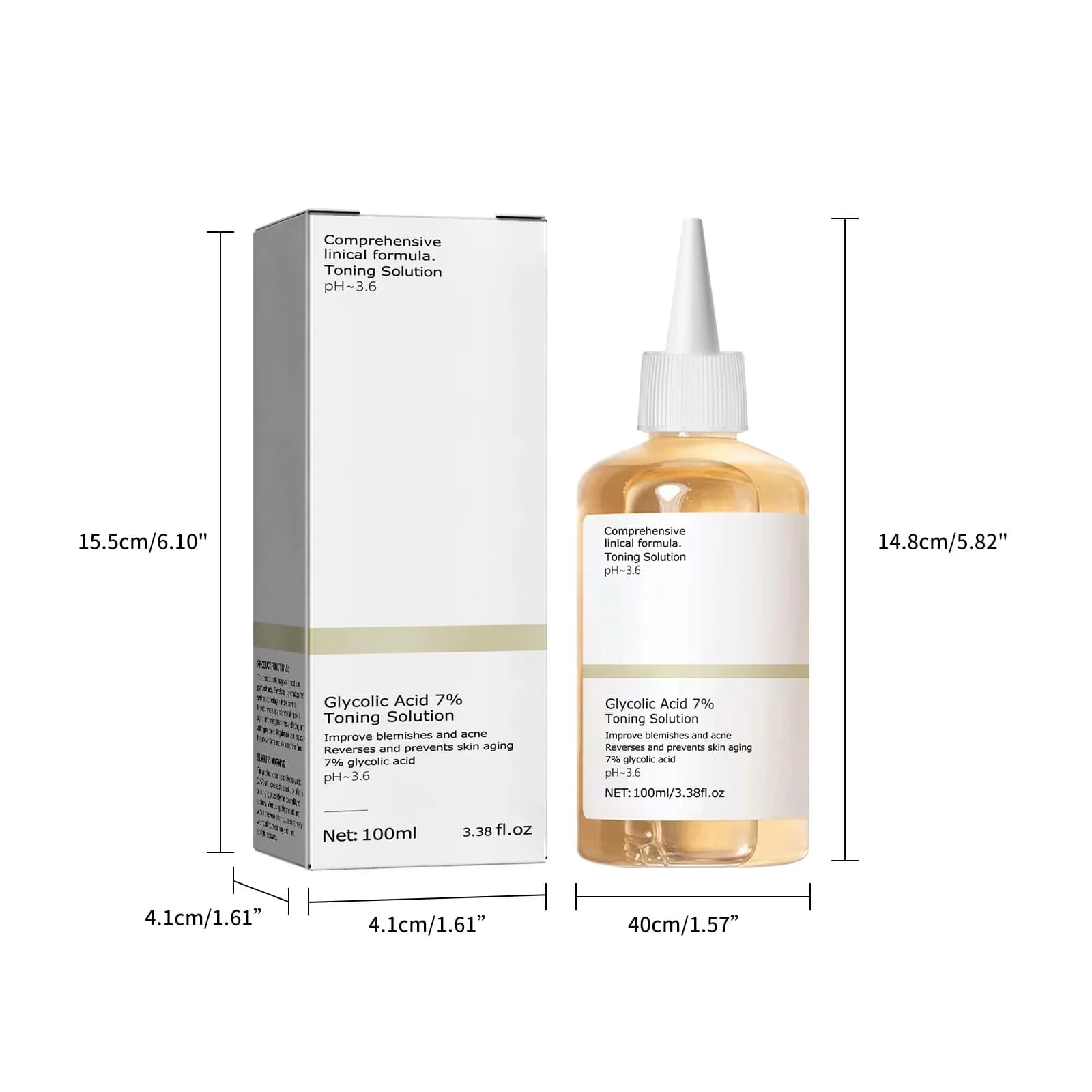 La Lotion cutanée à l'acide glycolique hydrate la peau avec 7% d'acide glycoliqueAcide glycoliqueAloe VeraTasmanien Poivre FruitGinseng ExtractRejuv