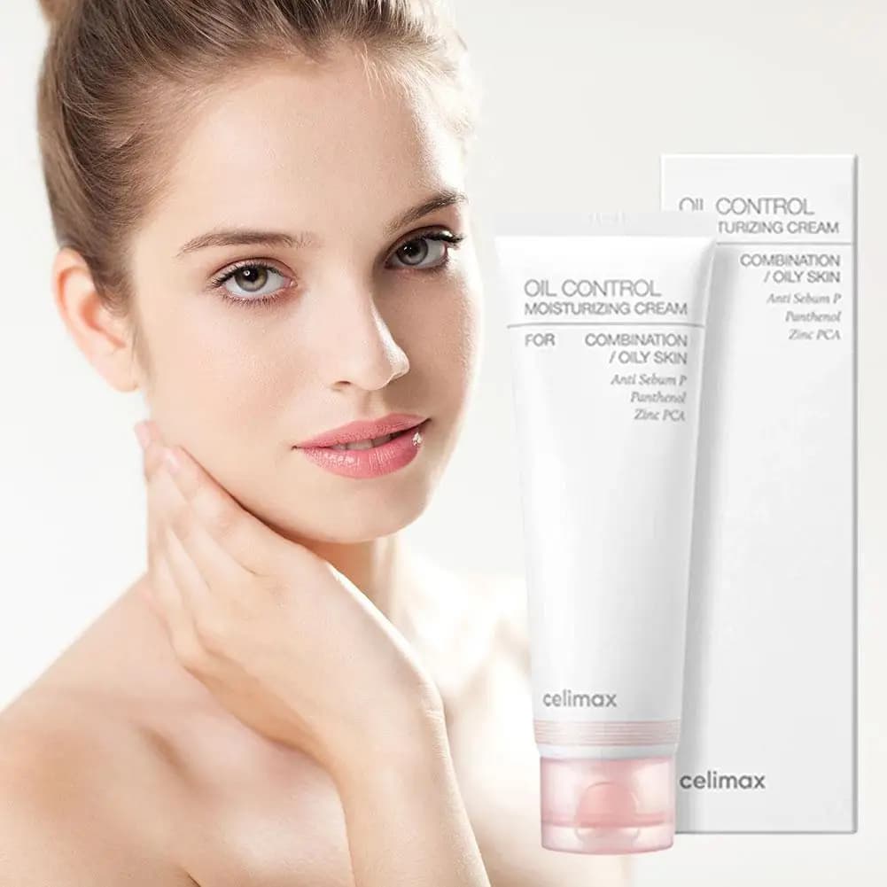 Celimax crème pour le visage contrôle de l'huile 80ml minimisant les pores hydratant équilibre hydratant combinaison peau grasse sensation fraîche soins de la peau