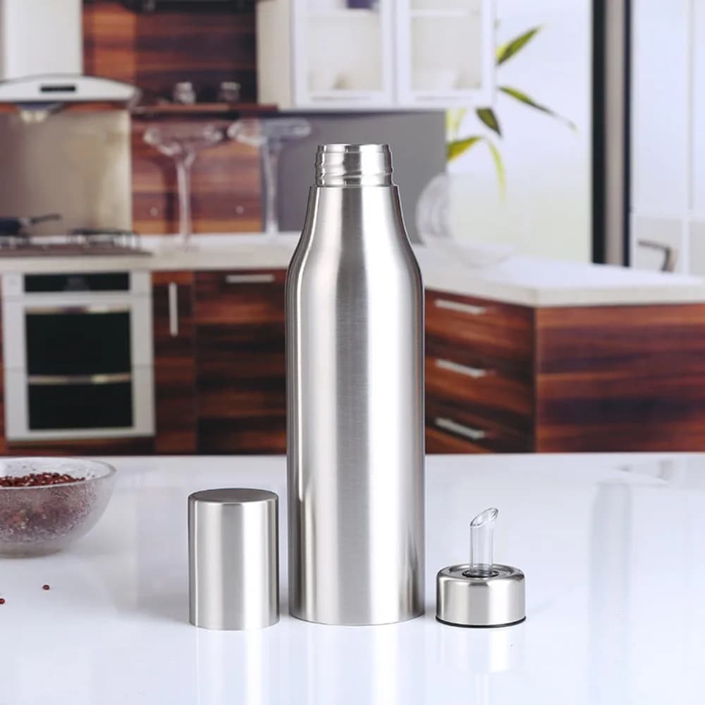 500/750/1000ml acier inoxydable Olive Anti-déversement étanche Portable accessoires de cuisine distributeur d'huile bouteille de stockage bouteille d'huile